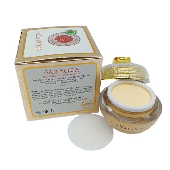 kem trị mụn san nora đa chức năng 9 tác dụng (30g)