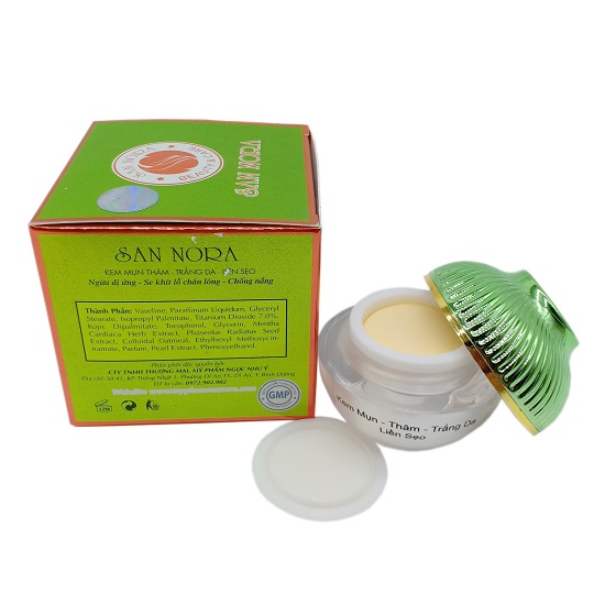 kem trị mụn thâm san nora liền sẹo chính hãng