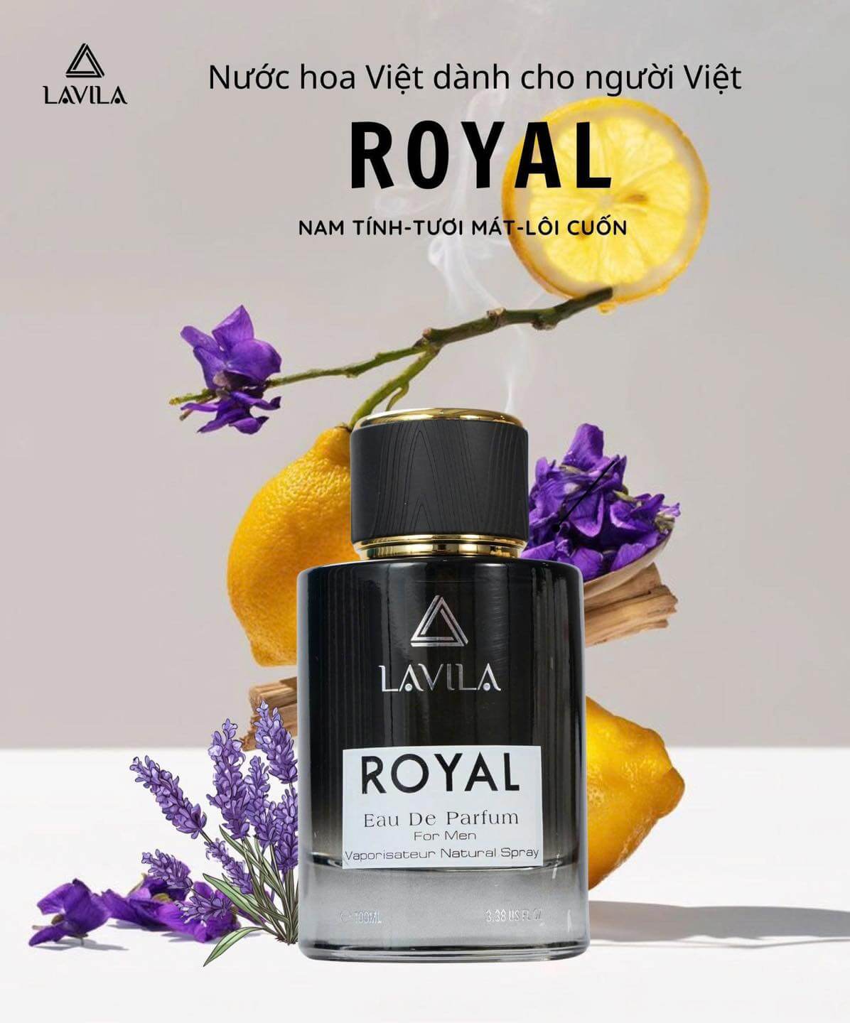 Nước Hoa LAVILA Royal Phóng Khoáng, Nam Tính, Cuốn Hút 100ml