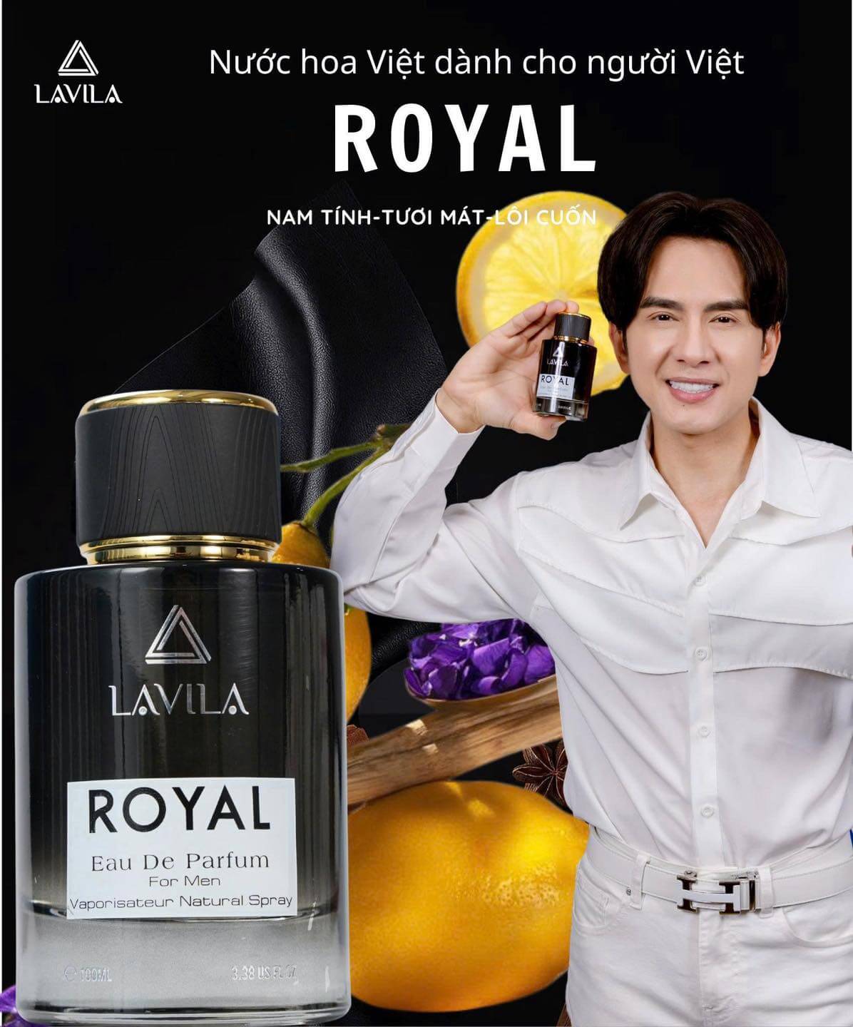 Nước Hoa LAVILA Royal Phóng Khoáng, Nam Tính, Cuốn Hút 100ml